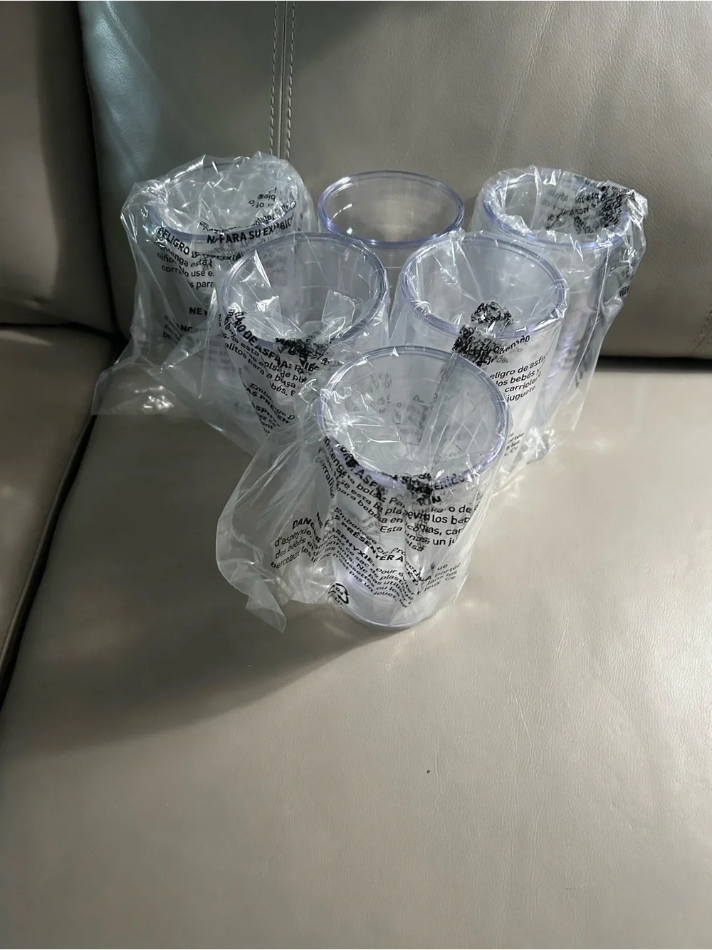 NWT tervis Clear Party Cups Set of 6 - Transparent